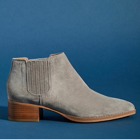 franco sarto grey suede boots